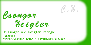 csongor weigler business card